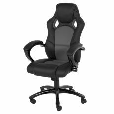 Kancelárska stolička Kalyssa, čierna/sivá - 1