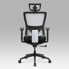 Kancelárska stolička Khal, biela/čierna - 11