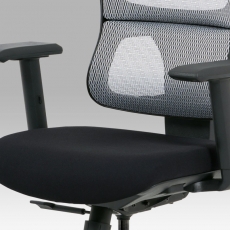 Kancelárska stolička Khal, biela/čierna - 13