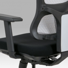Kancelárska stolička Khal, biela/čierna - 15