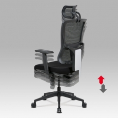 Kancelárska stolička Khal, čierna - 3