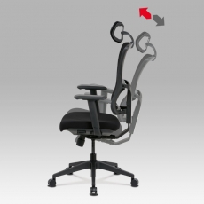 Kancelárska stolička Khal, čierna - 5