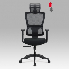 Kancelárska stolička Khal, čierna - 8