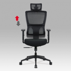 Kancelárska stolička Khal, čierna - 9