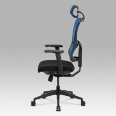 Kancelárska stolička Khal, modrá/čierna - 4