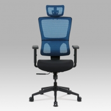 Kancelárska stolička Khal, modrá/čierna - 10