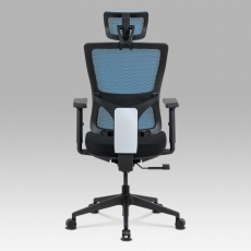 Kancelárska stolička Khal, modrá/čierna - 11