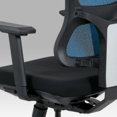 Kancelárska stolička Khal, modrá/čierna - 15