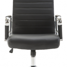 Kancelárska stolička Kolumbus, syntetická koža, čierna - 2