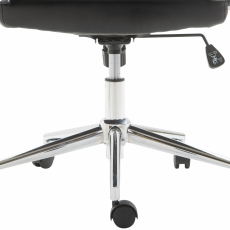 Kancelárska stolička Kolumbus, syntetická koža, čierna - 7