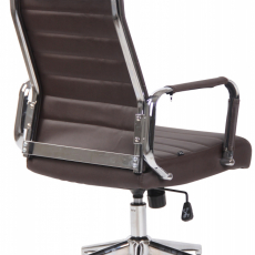 Kancelárska stolička Kolumbus, syntetická koža, hnedá - 4