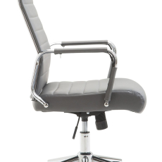 Kancelárska stolička Kolumbus, syntetická koža, šedá - 1