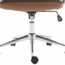 Kancelárska stolička Kolumbus, syntetická koža, svetlo hnedá - 7