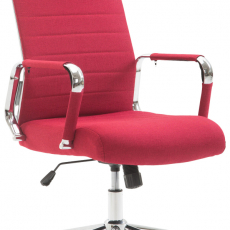 Kancelárska stolička Kolumbus, textil, červená - 1
