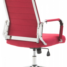 Kancelárska stolička Kolumbus, textil, červená - 4