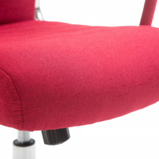 Kancelárska stolička Kolumbus, textil, červená - 5