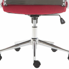Kancelárska stolička Kolumbus, textil, červená - 8