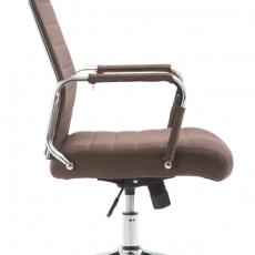 Kancelárska stolička Kolumbus, textil, hnedá - 3