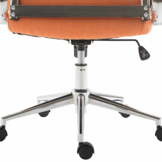 Kancelárska stolička Kolumbus, textil, oranžová - 7