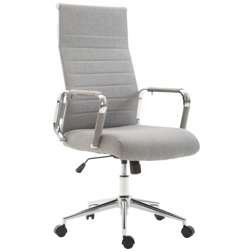 Kancelárska stolička Kolumbus, textil, šedá - 1