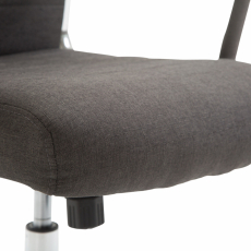 Kancelárska stolička Kolumbus, textil, tmavo šedá - 5