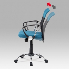 Kancelárska stolička Lauren, modrá/čierna - 3