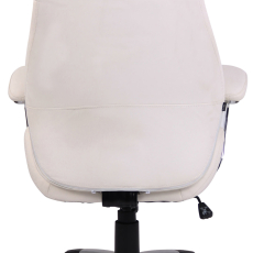 Kancelárska stolička Layton, syntetická koža, biela - 4