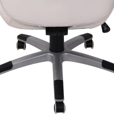 Kancelárska stolička Layton, syntetická koža, biela - 8