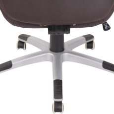 Kancelárska stolička Layton, syntetická koža, hnedá - 7