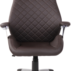Kancelárska stolička Layton, syntetická koža, hnedá - 2