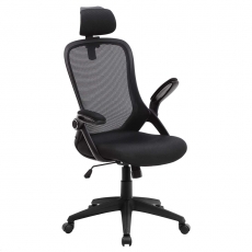 Kancelárska stolička Leman, čierna - 1