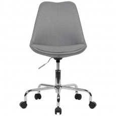 Kancelárska stolička Leos, textilná poťahovina, šedá - 2