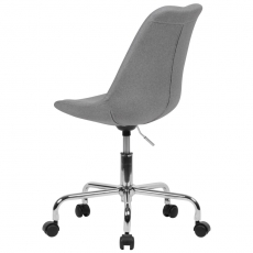 Kancelárska stolička Leos, textilná poťahovina, šedá - 5