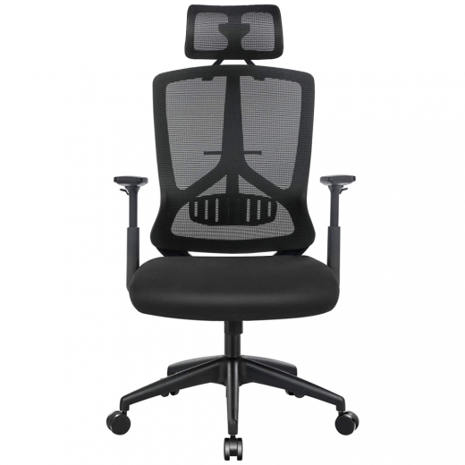 Kancelárska stolička Lesli, čierna - 1