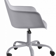 Kancelárska stolička Lesli, sivá - 3