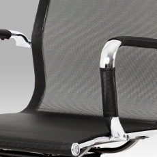 Kancelárska stolička Lexa (súprava 2 ks), čierna - 6