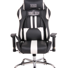 Kancelárska stolička Limit XM s masážnou funkciou, syntetická koža, čierna / biela - 2