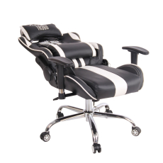 Kancelárska stolička Limit XM s masážnou funkciou, syntetická koža, čierna / biela - 4