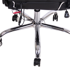 Kancelárska stolička Limit XM s masážnou funkciou, syntetická koža, čierna / biela - 8
