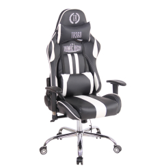 Kancelárska stolička Limit XM s masážnou funkciou, syntetická koža, čierna / biela