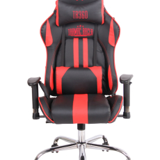 Kancelárska stolička Limit XM s masážnou funkciou, syntetická koža, čierna / červená - 2
