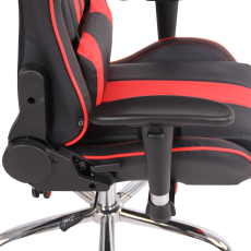 Kancelárska stolička Limit XM s masážnou funkciou, syntetická koža, čierna / červená - 7