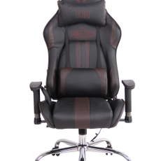 Kancelárska stolička Limit XM s masážnou funkciou, syntetická koža, čierna / hnedá - 2