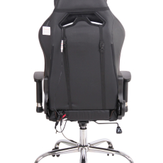 Kancelárska stolička Limit XM s masážnou funkciou, syntetická koža, čierna / hnedá - 4