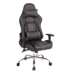 Kancelárska stolička Limit XM s masážnou funkciou, syntetická koža, čierna / hnedá