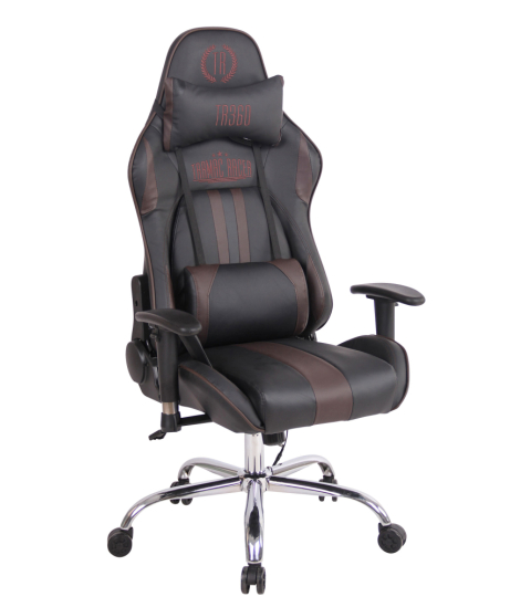 Kancelárska stolička Limit XM s masážnou funkciou, syntetická koža, čierna / hnedá