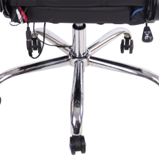 Kancelárska stolička Limit XM s masážnou funkciou, syntetická koža, čierna / modrá - 8