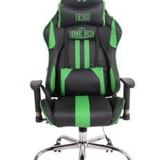 Kancelárska stolička Limit XM s masážnou funkciou, syntetická koža, čierna / zelená - 2