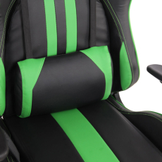 Kancelárska stolička Limit XM s masážnou funkciou, syntetická koža, čierna / zelená - 6