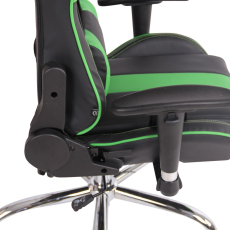 Kancelárska stolička Limit XM s masážnou funkciou, syntetická koža, čierna / zelená - 7